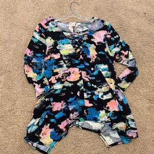 Westbound Multicolor Abstract Top